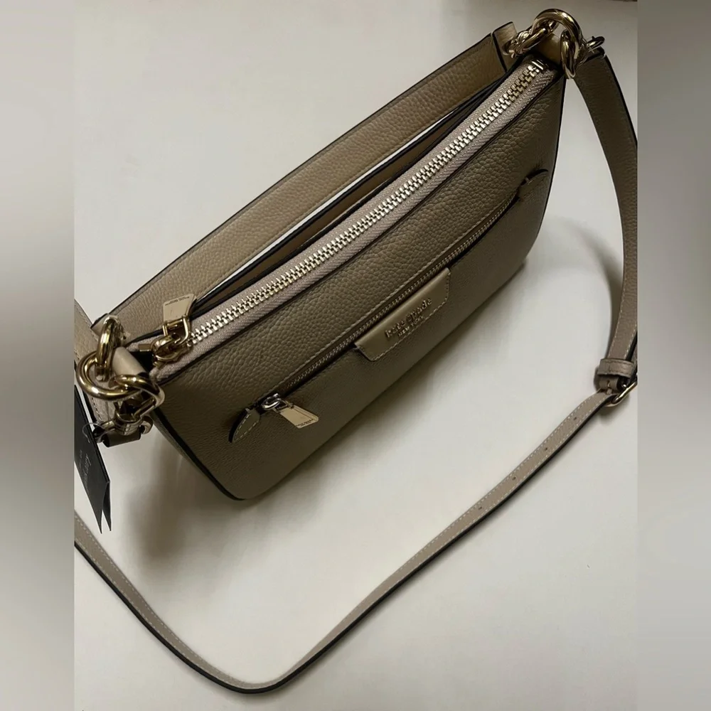 Kate Spade Shoulder/Handheld Beige Leather Bag - Picture 2 of 6